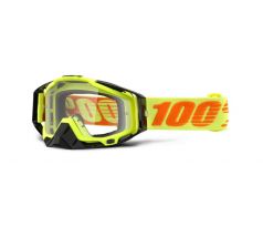 100% Racecraft Attack Yellow szemüveg víztiszta lencsével