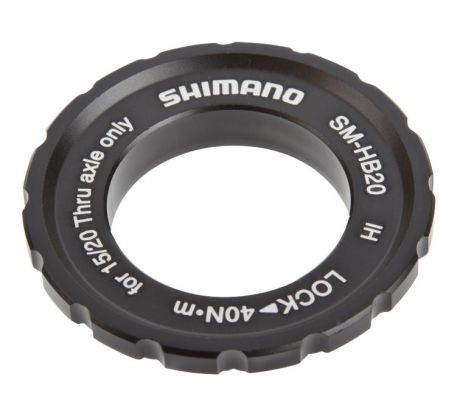 Shimano SM-HB20 féktárcsa záróanya Center Lock átütőtengelyes kerékagyhoz (12/15/20mm)