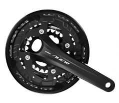 Shimano ALIVIO FC-T4060 hajtómű fekete láncvédővel (44/32/22 - 175mm) 9s.