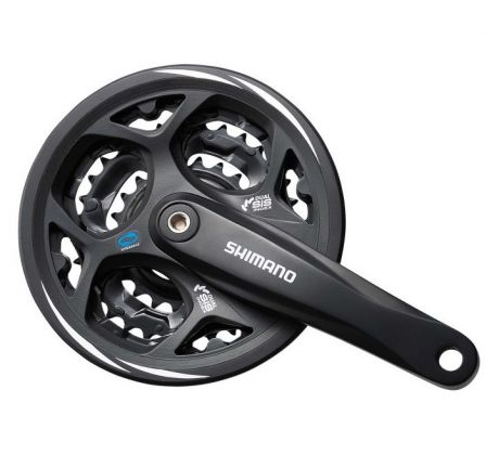 Shimano Altus FC-M311 hajtómű négyszögtengelyes láncvédővel (42/32/22 - 170mm) 7/8s.