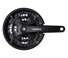 Shimano Altus FC-MT101 hajtómű négyszögtengelyes láncvédővel (44/32/22 - 175mm) 9s.