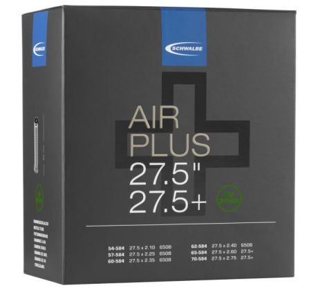 Schwalbe Air Plus belső gumi AV21+AP 27.5X2.10/3.00 (54/70-584) 40MM