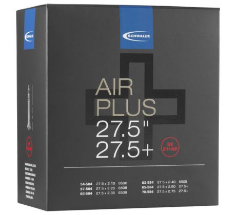 Schwalbe Air Plus belső gumi SV21+AP 27.5X2.10/3.00 FV (54/70-584) 40MM
